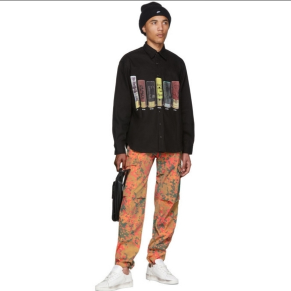 Resort Corps Orange Camo Toxic Cargo Pants - Picture 2 of 11